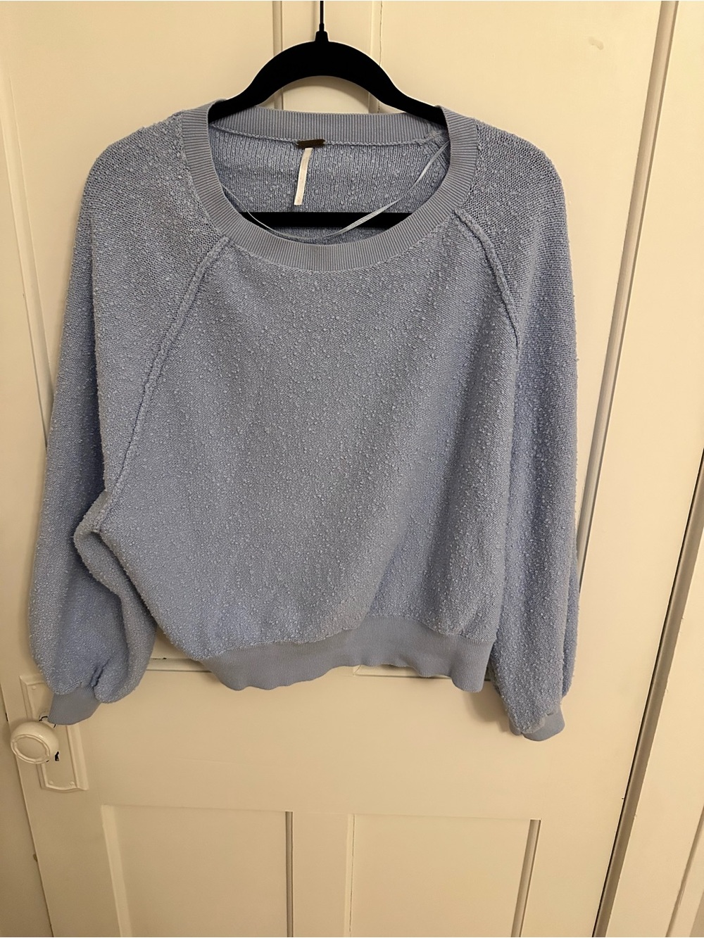 Free People Buccle puff sleeve peasant sweater
